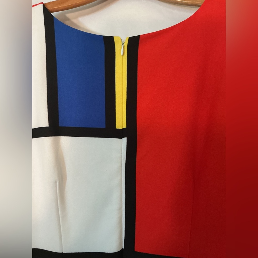 NEW YORK & CO MUTLI COLORED DRESS. Back zip. Sz XXL. NWT RETAILS $70 - Picture 6 of 7